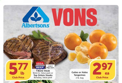 Vons Weekly Ad September 9 to September 15