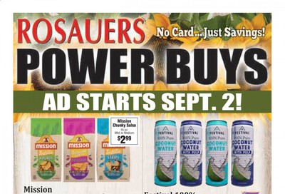 Rosauers Weekly Ad September 2 to September 29