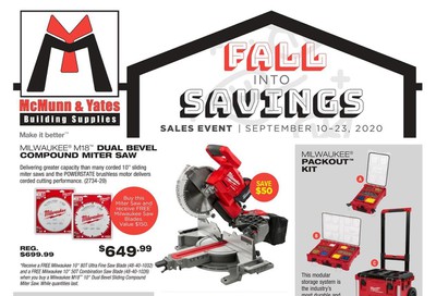 McMunn & Yates Building Supplies Flyer September 10 to 23