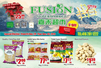 Fusion Supermarket Flyer November 29 to December 5
