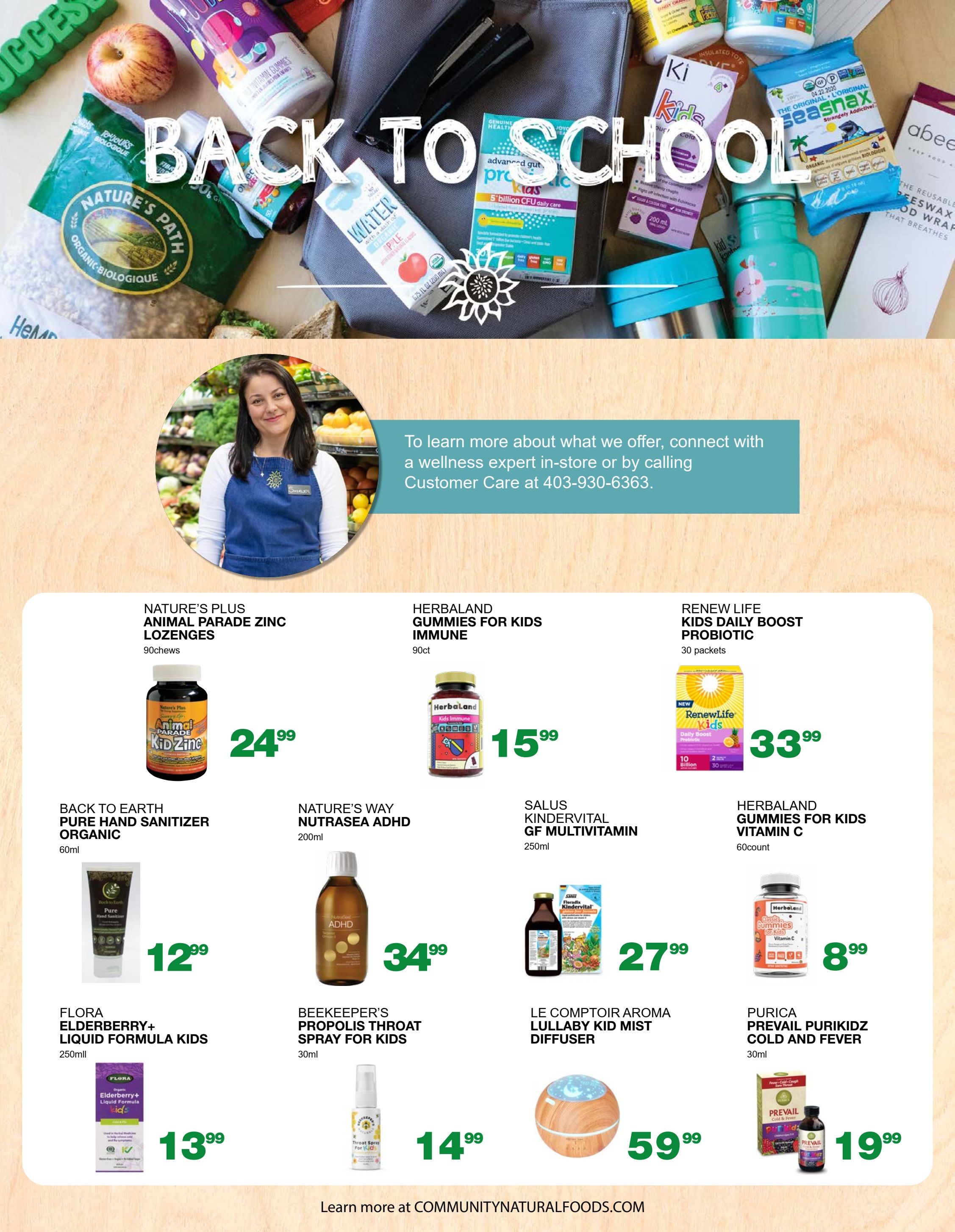 Community Natural Foods Flyer September 9 to 15