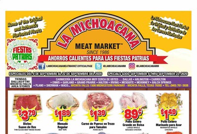 La Michoacana Meat Market Weekly Ad September 9 to September 22