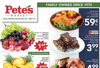 Pete's Fresh Market Weekly Ad September 9 to September 15