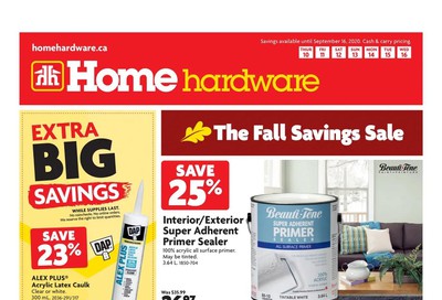 Home Hardware (Atlantic) Flyer September 10 to 16