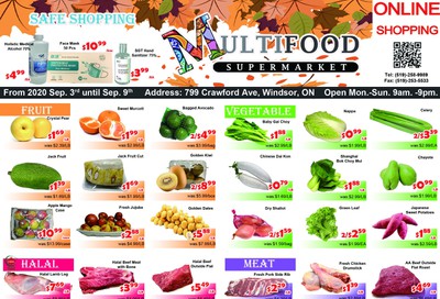 MultiFood Supermarket Flyer September 3 to 9
