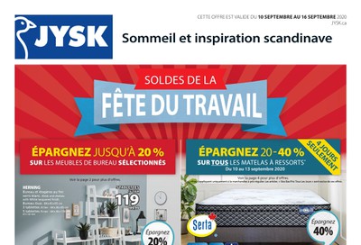 JYSK (QC) Flyer September 10 to 16