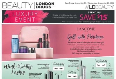 London Drugs Luxury Event Flyer September 11 to 23