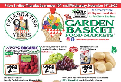 The Garden Basket Flyer September 10 to 16