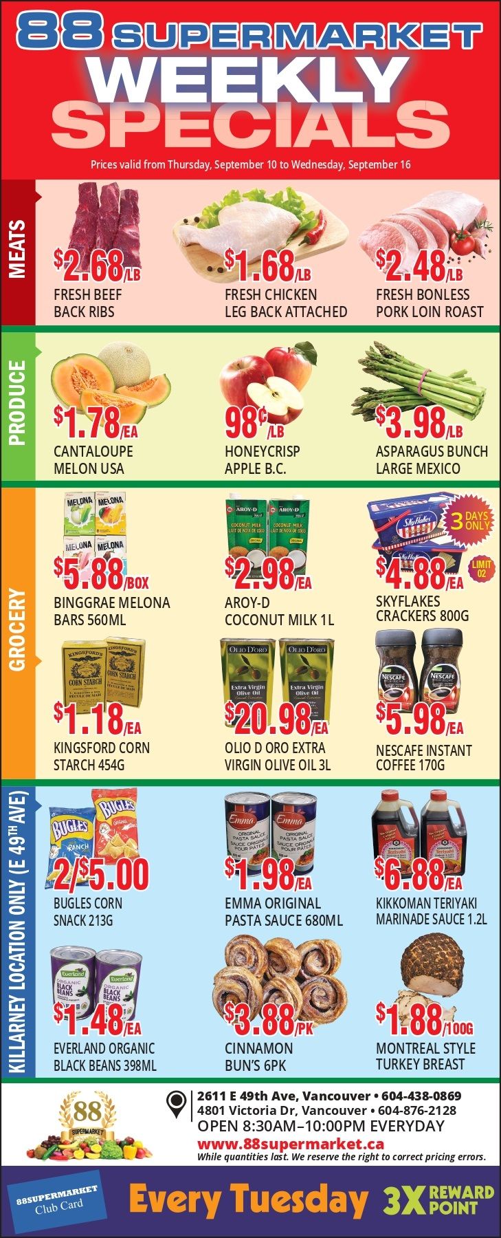 88 Supermarket Flyer September 10 to 16