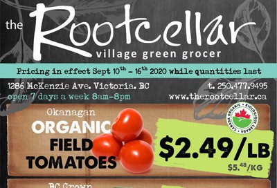 The Root Cellar Flyer September 10 to 16