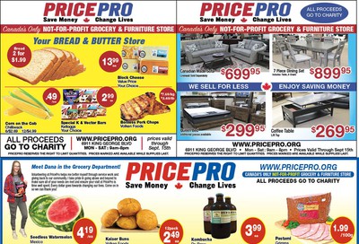 Price Pro Flyer September 9 to 15