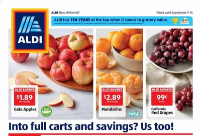 ALDI (AR, IA, IL, MI, MO) Weekly Ad September 9 to September 15