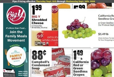 Big Y (MA) Weekly Ad September 10 to September 16