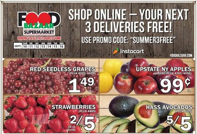 Food Bazar Weekly Ad September 10 to September 16