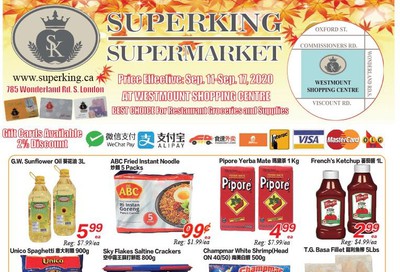 Superking Supermarket (London) Flyer September 11 to 17