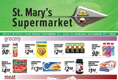 St. Mary's Supermarket Flyer September 11 to 17