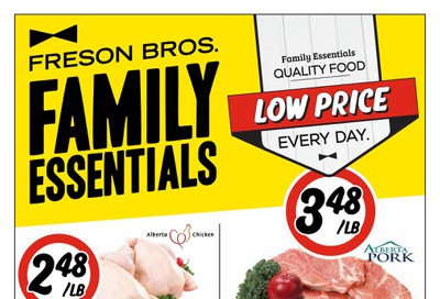 Freson Bros. Family Essentials Flyer November 29 to December 26