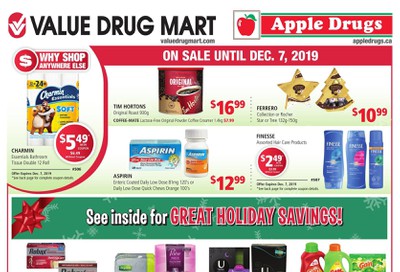 Apple Drugs Flyer December 1 to 7