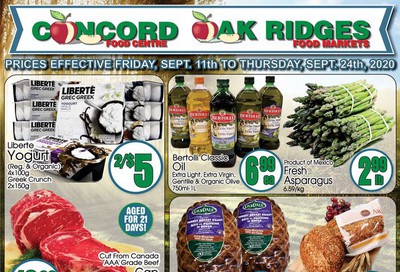 Concord Food Centre & Oak Ridges Food Market Flyer September 11 to 24