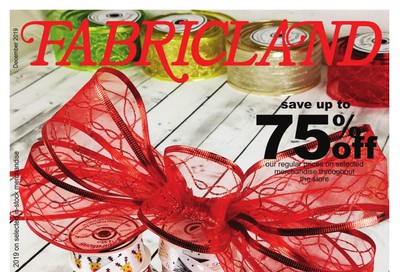 Fabricland (ON) Flyer December 1 to 31