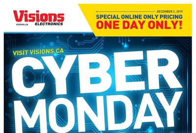 Visions Electronics Cyber Monday Flyer December 2