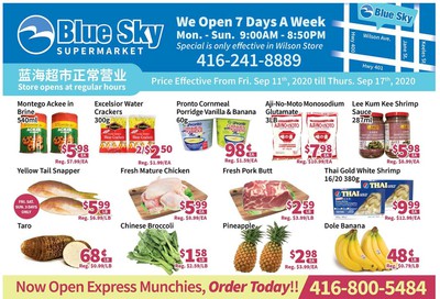 Blue Sky Supermarket (North York) Flyer September 11 to 17