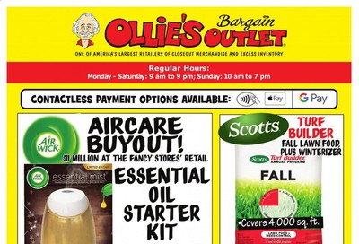 Ollie's Bargain Outlet Weekly Ad September 9 to September 16