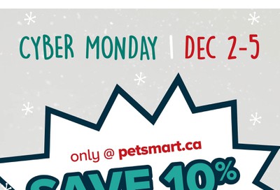 PetSmart Cyber Monday Flyer December 2 to 5