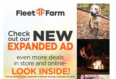 Fleet Farm Weekly Ad September 11 to September 19
