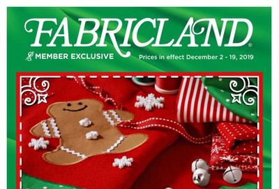 Fabricland (West) Flyer December 2 to 19