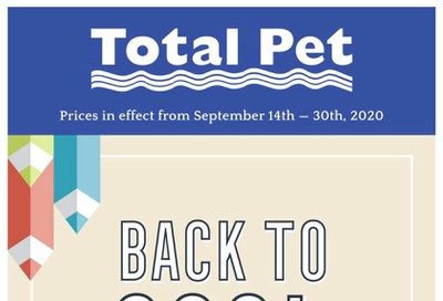 Total Pet Flyer September 14 to 30