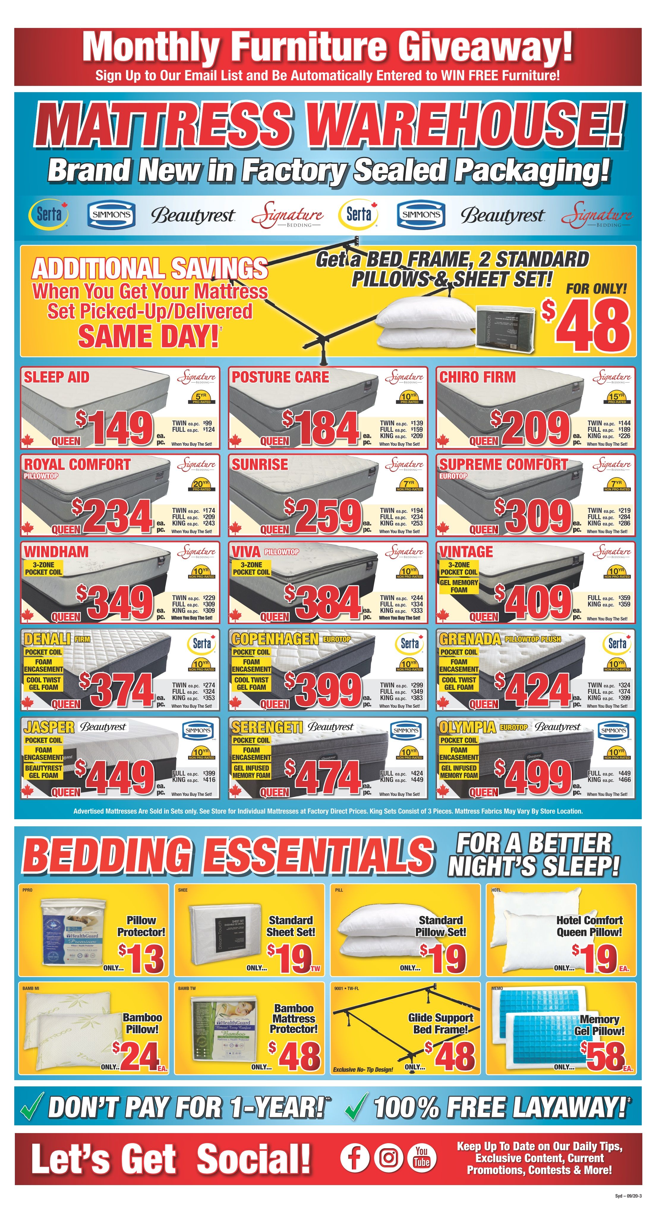 Surplus Furniture & Mattress Warehouse (Sydney) Flyer September 15 to 28