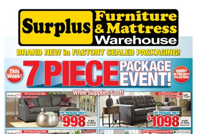 Surplus Furniture & Mattress Warehouse (St. John's) Flyer September 15 to 28