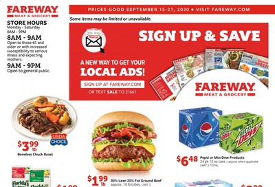 Fareway Weekly Ad September 15 to September 21