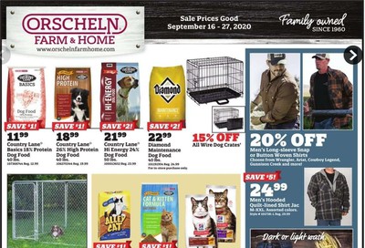 Orscheln Farm and Home Weekly Ad September 16 to September 27