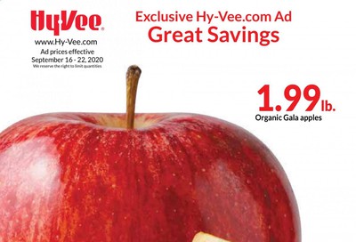 Hy-Vee (IA, IL, KS, MN, MO, NE, SD, WI) Weekly Ad September 16 to September 22