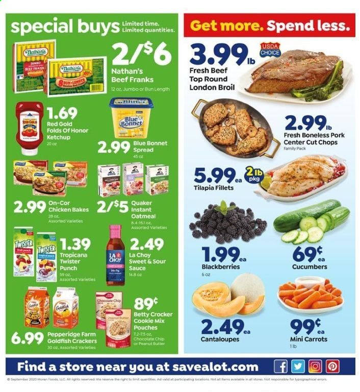 Save a Lot Weekly Ad September 16 to September 22