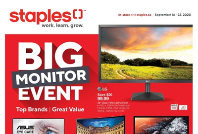 Staples Flyer September 16 to 22