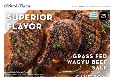 Bristol Farms Weekly Ad September 16 to September 29