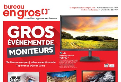 Bureau En Gros Flyer September 16 to 22