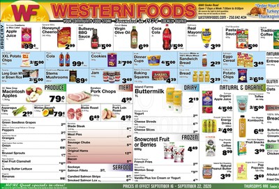 Western Foods Flyer September 16 to 22