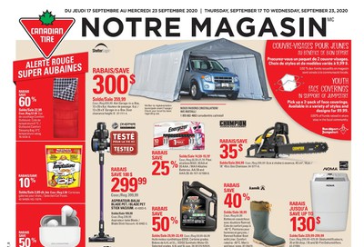 Canadian Tire (QC) Flyer September 17 to 23
