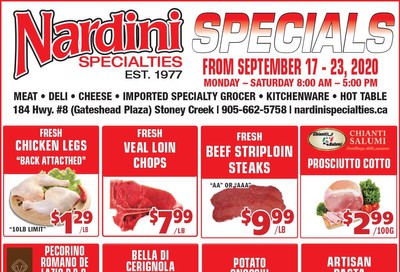 Nardini Specialties Flyer September 17 to 23