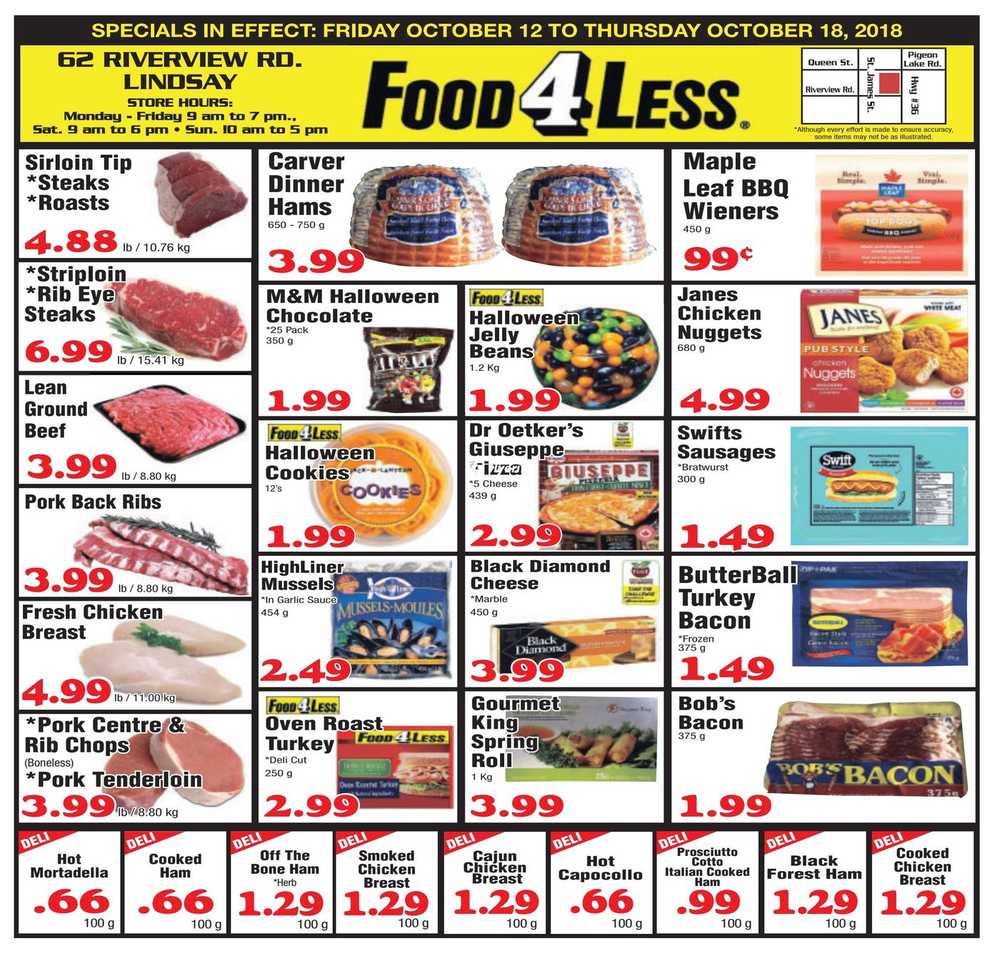 Food 4 Less (Lindsay) Flyer October 12 to 18 Canada