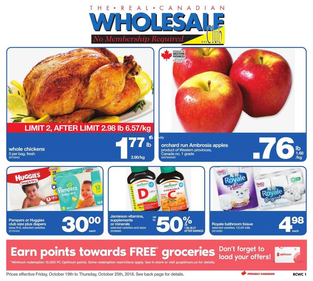 Real Canadian Wholesale Club Flyer October 19 to 25 Canada