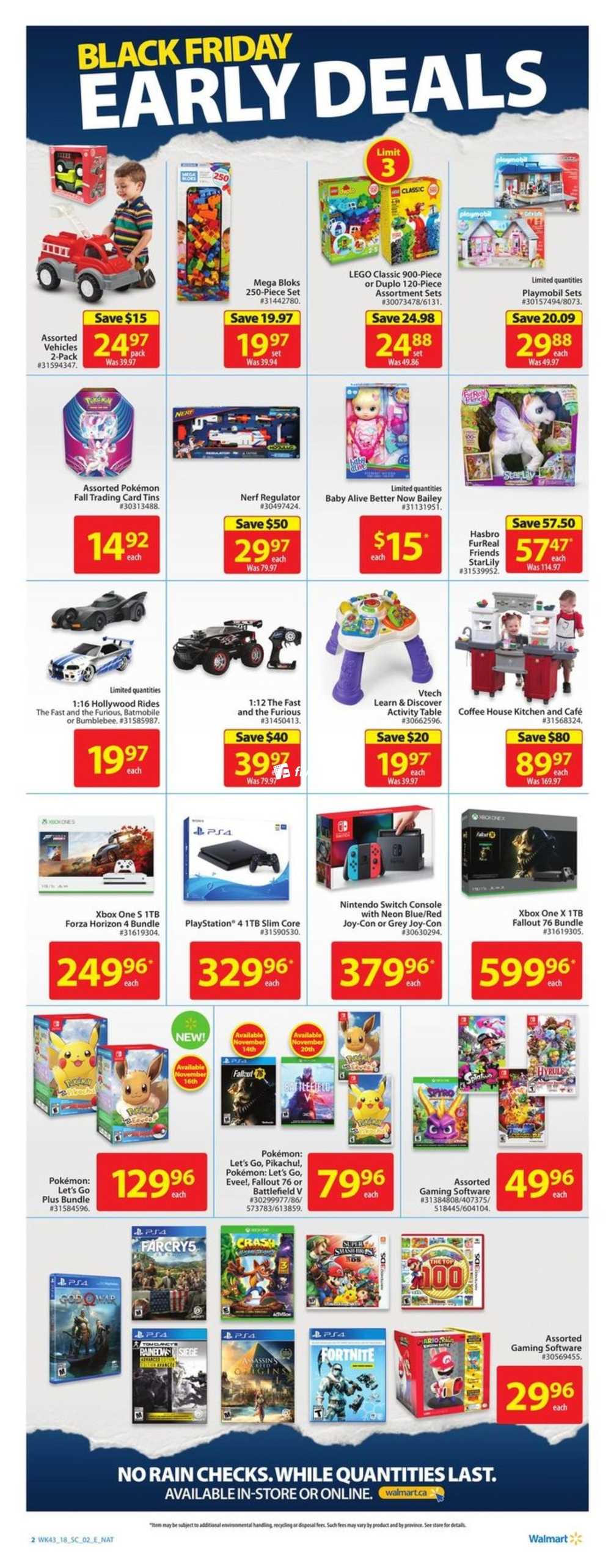 Walmart Black Friday Early Deals Flyer November 15 to 21 Canada