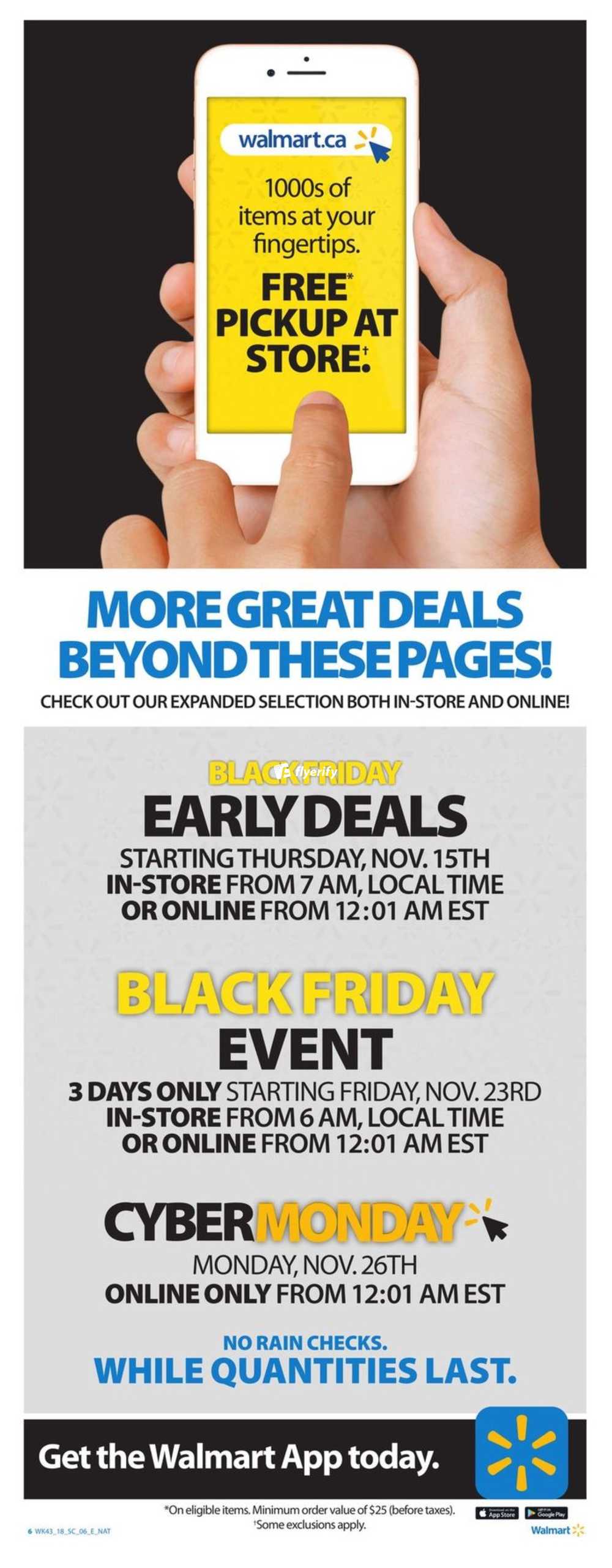 Walmart Black Friday Early Deals Flyer November 15 to 21 Canada