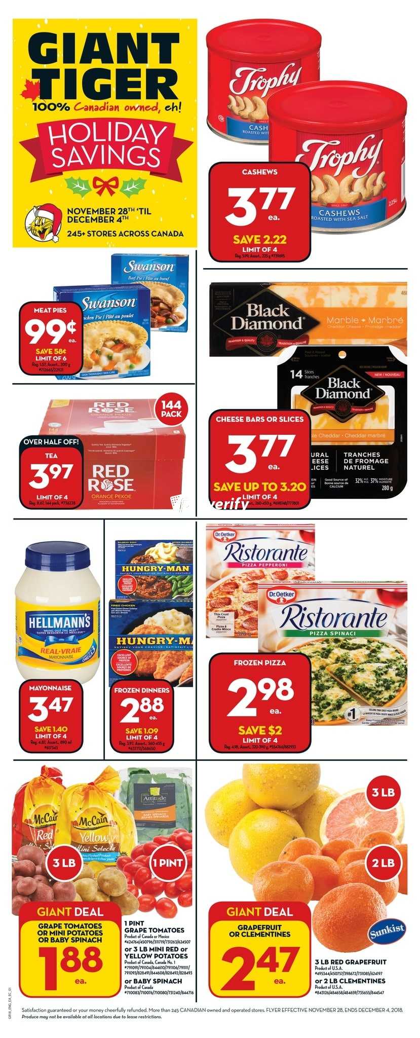 Giant Tiger (ON) Flyer November 28 to December 4 Canada