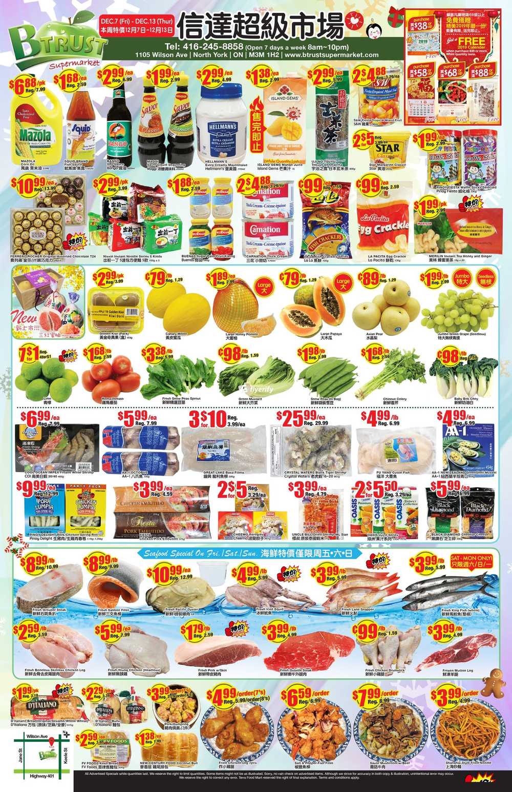 Btrust Supermarket (North York) Flyer December 7 to 13 Canada