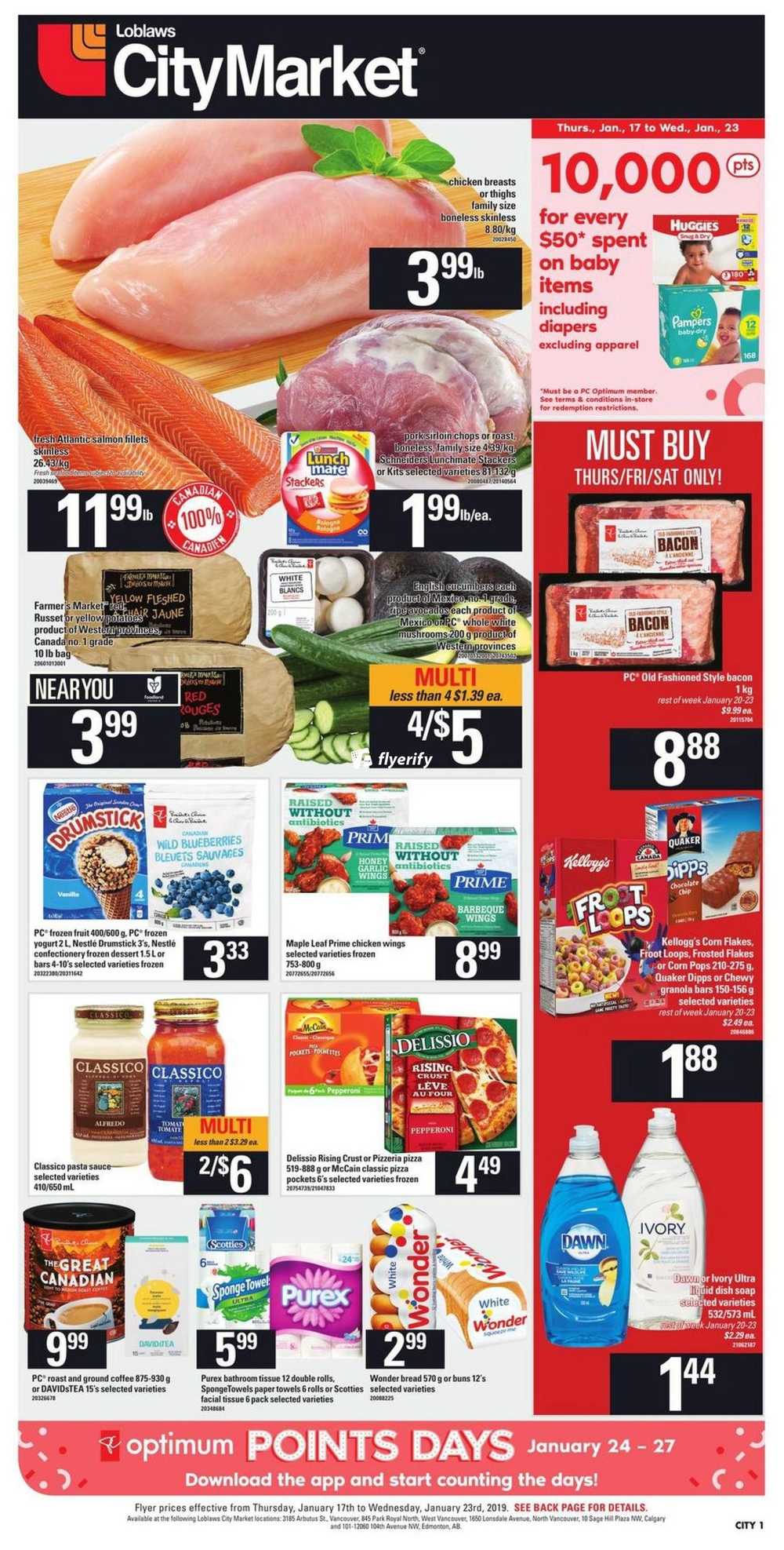 Loblaws City Market (West) Flyer January 17 to 23 Canada